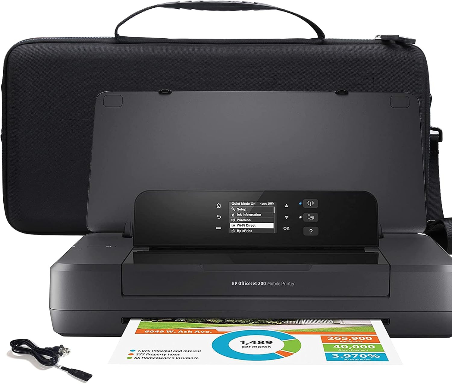 Mchoi Hard Travel Case for HP Officejet 200 Portable Printer (CZ993A), Case Only