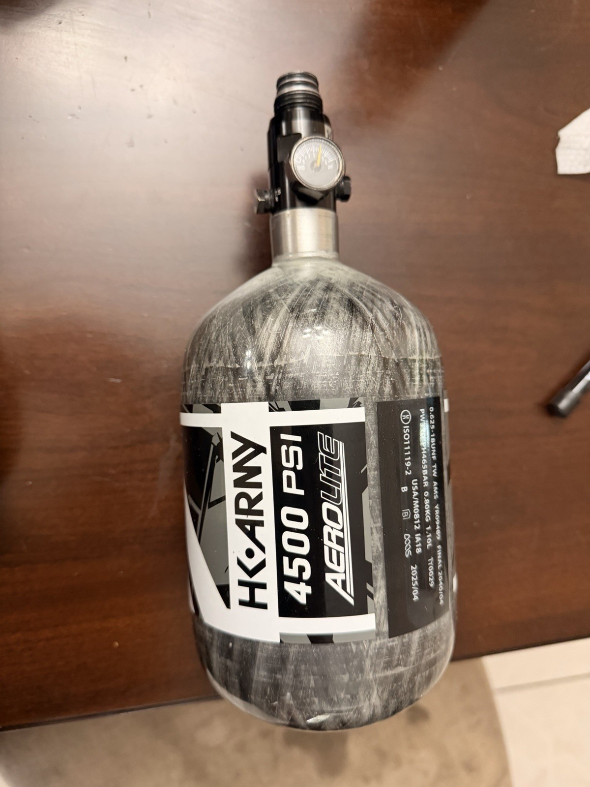 HK Army Aerolite 4500 PSI 68ci HPA Paintball Tank 4500psi High Pressure Air