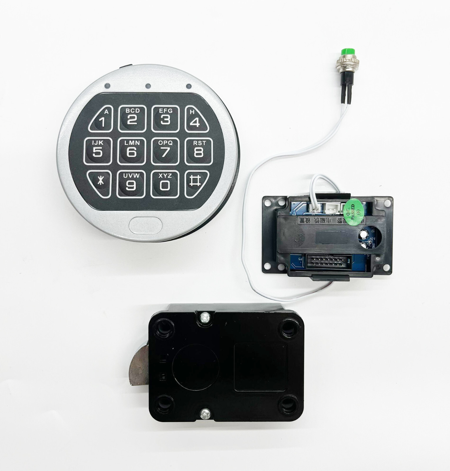 Gun Safe Lock Replacement Chrome Keypad Electronic Safe Lock Swing Bolt Lock