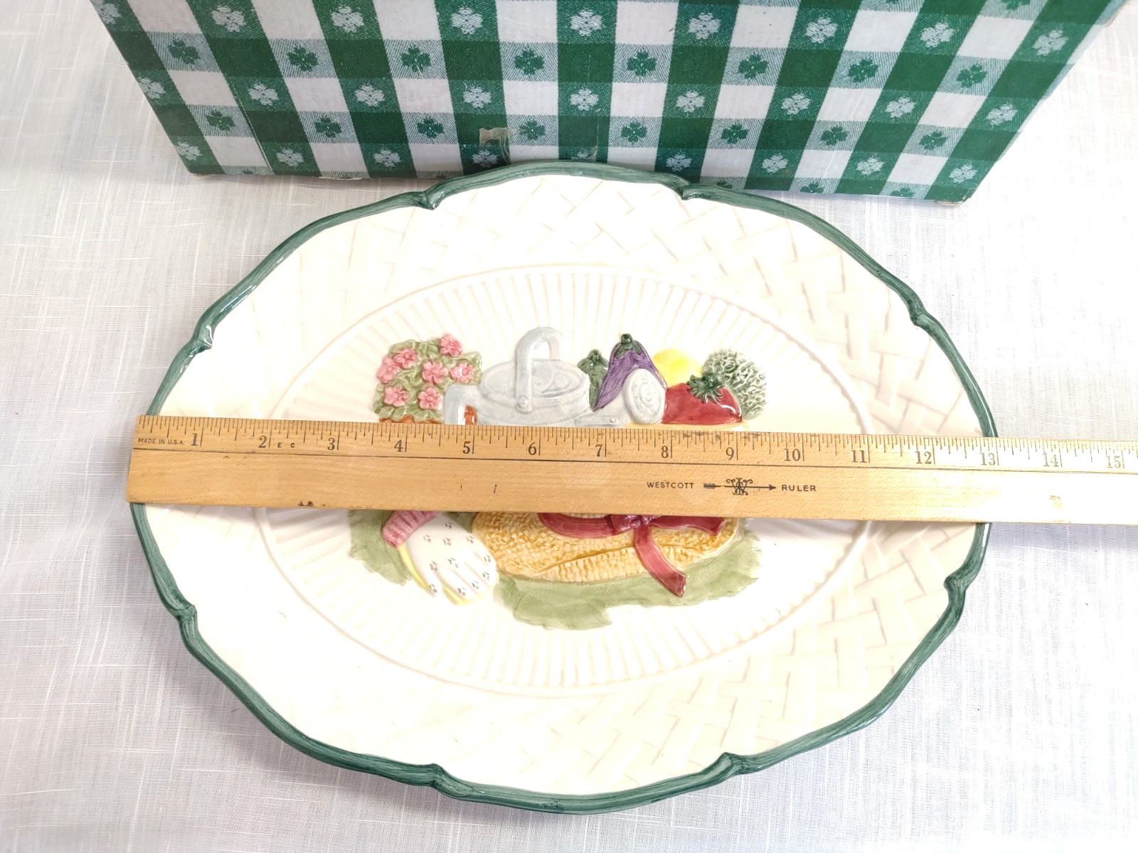 DECORATIVE GARDEN PLATTER~ FITZ & FLOYD