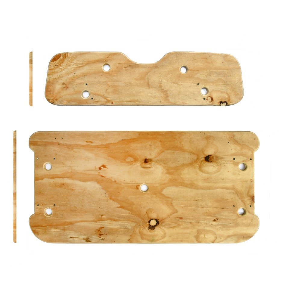 EZGO TXT 5/8 Inch Plywood Seats - 2 Piece With Predrilled Holes
