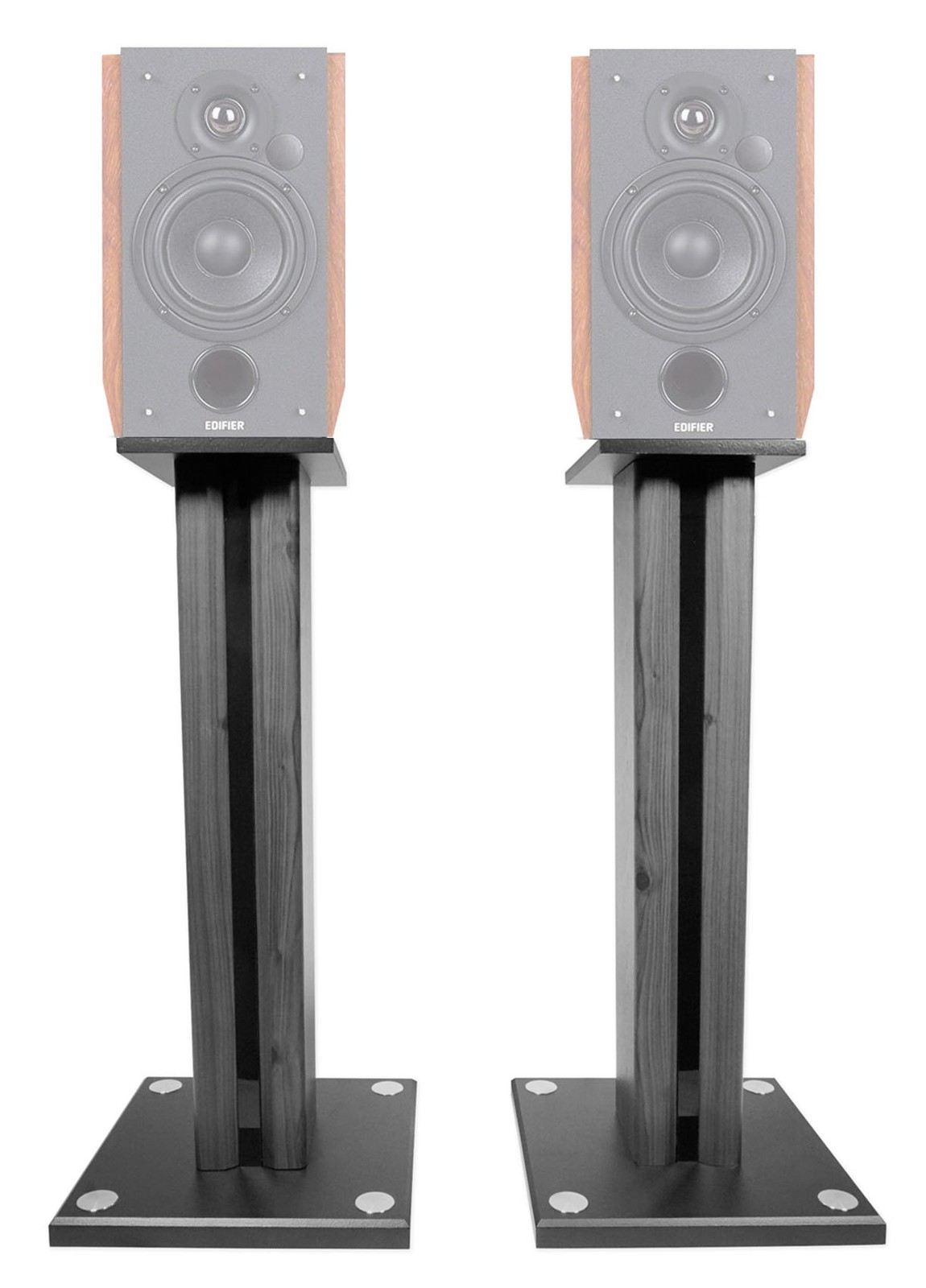 Pair 26" Bookshelf Speaker Stands For Edifier R1700BT Bookshelf Speakers