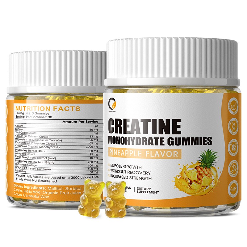 Creatine Monohydrate Gummies for Men & Women Muscle Growth & Recovery