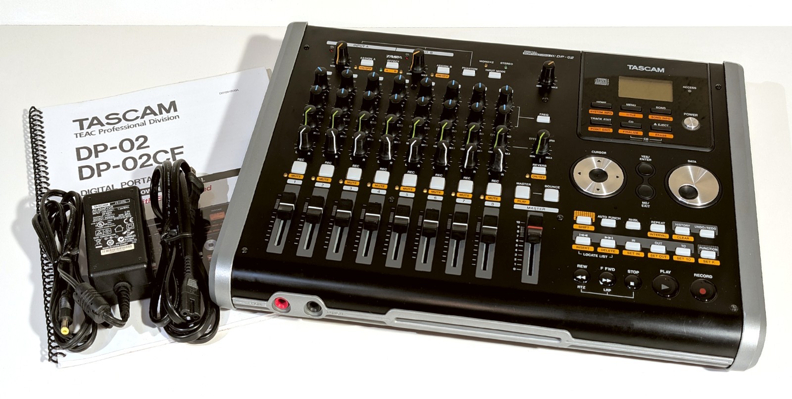 🔥【PRO TESTED】MINTY Tascam DP-02 Portastudio 8-Track Mixer/CD Recorder💥GUARANTY