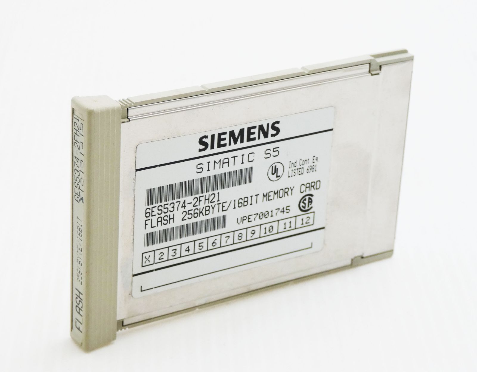 Siemens Simatic S5 6ES5 374-2FH21 E-Stand: 01 256 kByte Memory Module -used-