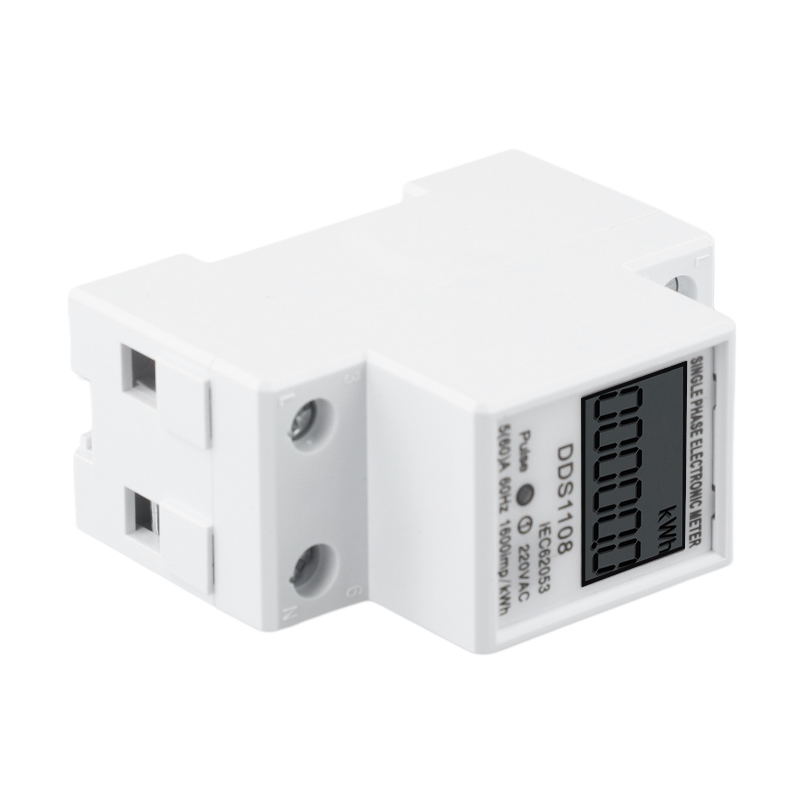 Functional Energy Meter Single-phase Plastic Easy To Install Efficient