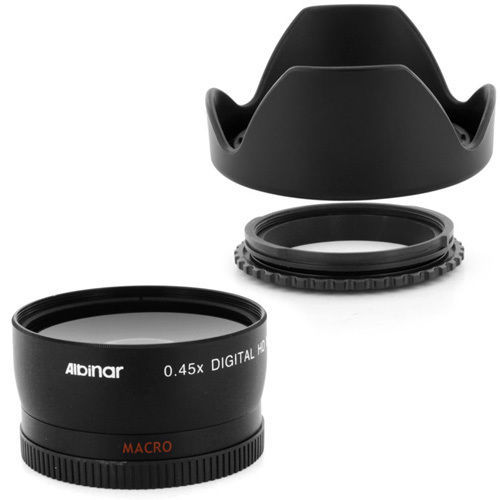 Telephoto Tele 2X Lens + Crown Petal Hood for Sony DSC-RX1R DSC-RX1 camera