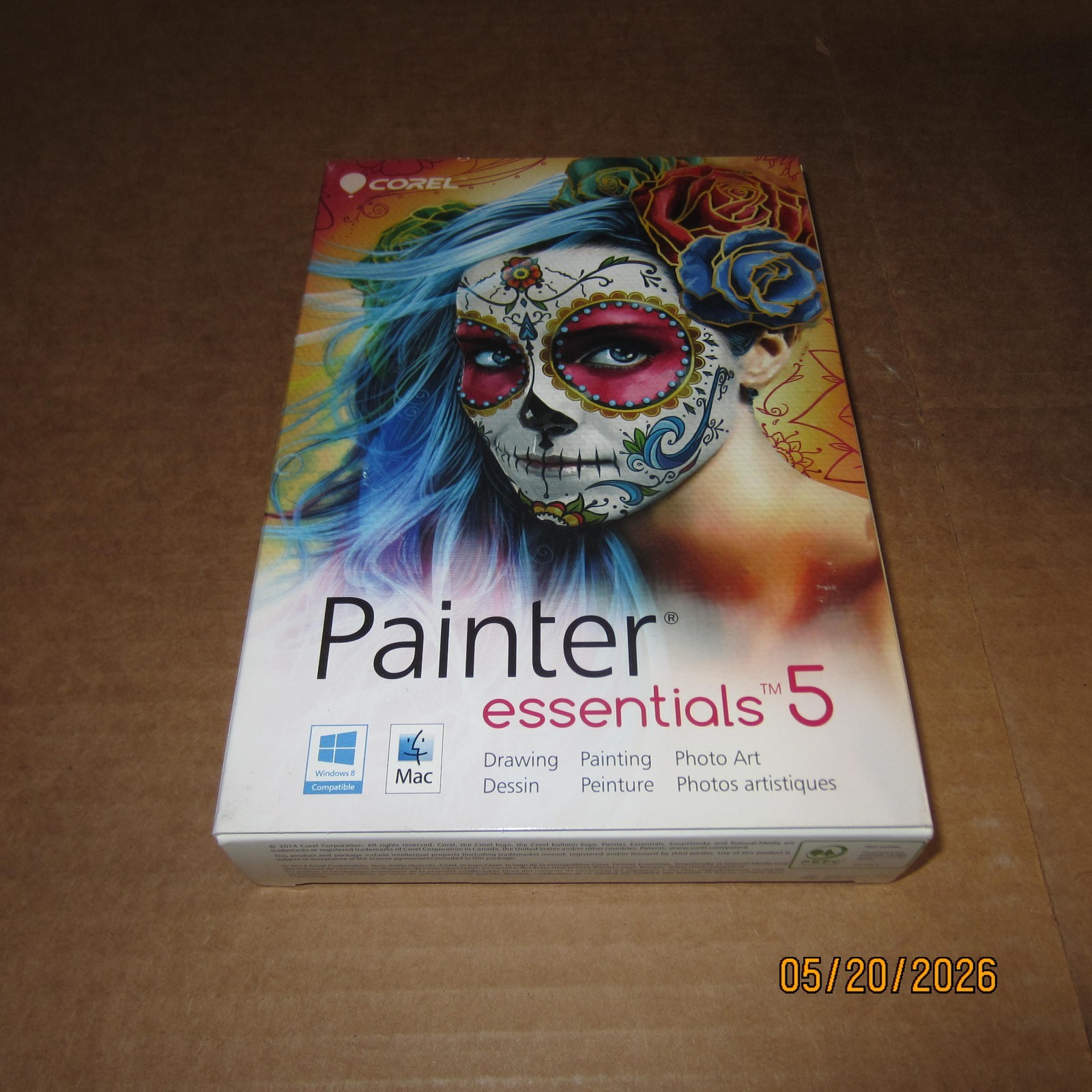 NEW Corel Painter Essentials 5 Software Windows 8 Or MAC Drawing Painting