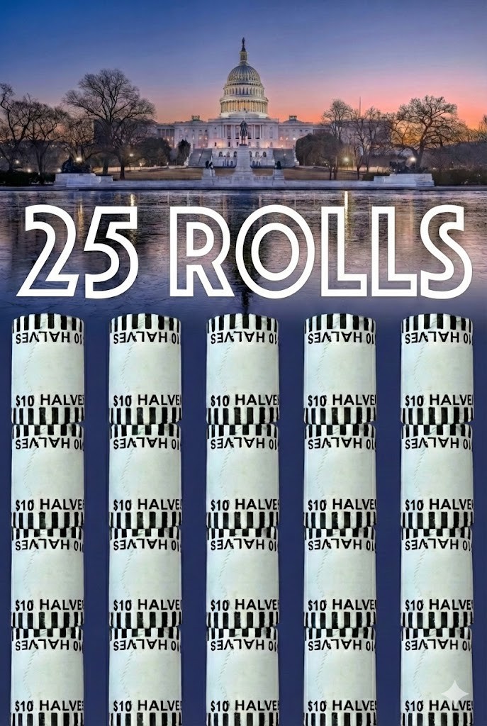 🇺🇸 25 Kennedy Half Dollar Rolls 🇺🇸 Never Opened, Unsearched, OBW 🇺🇸
