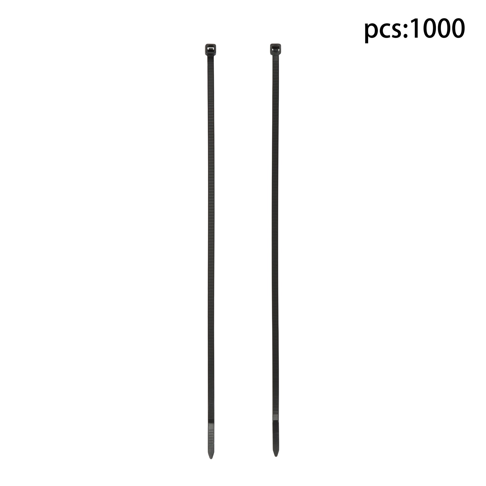 1000 Pack 12" Zip Ties Double-sided Toothed Cable Ties 100 lb Self-Locking