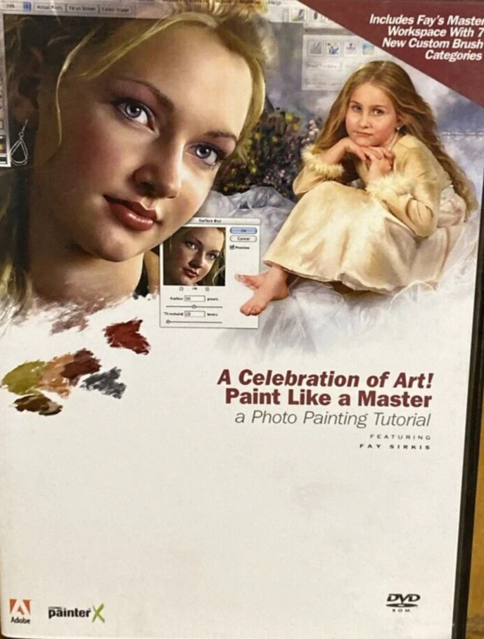 A Celebration Of Art ! Wedding Portraits Faces Tutorial DVD Adobe Painter #B17