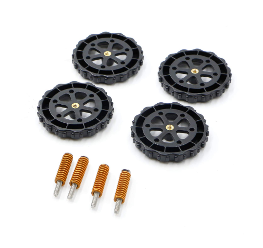 4pc Upgraded Hand Twist Leveling Nut with Hot Bed Compression Die Springs
