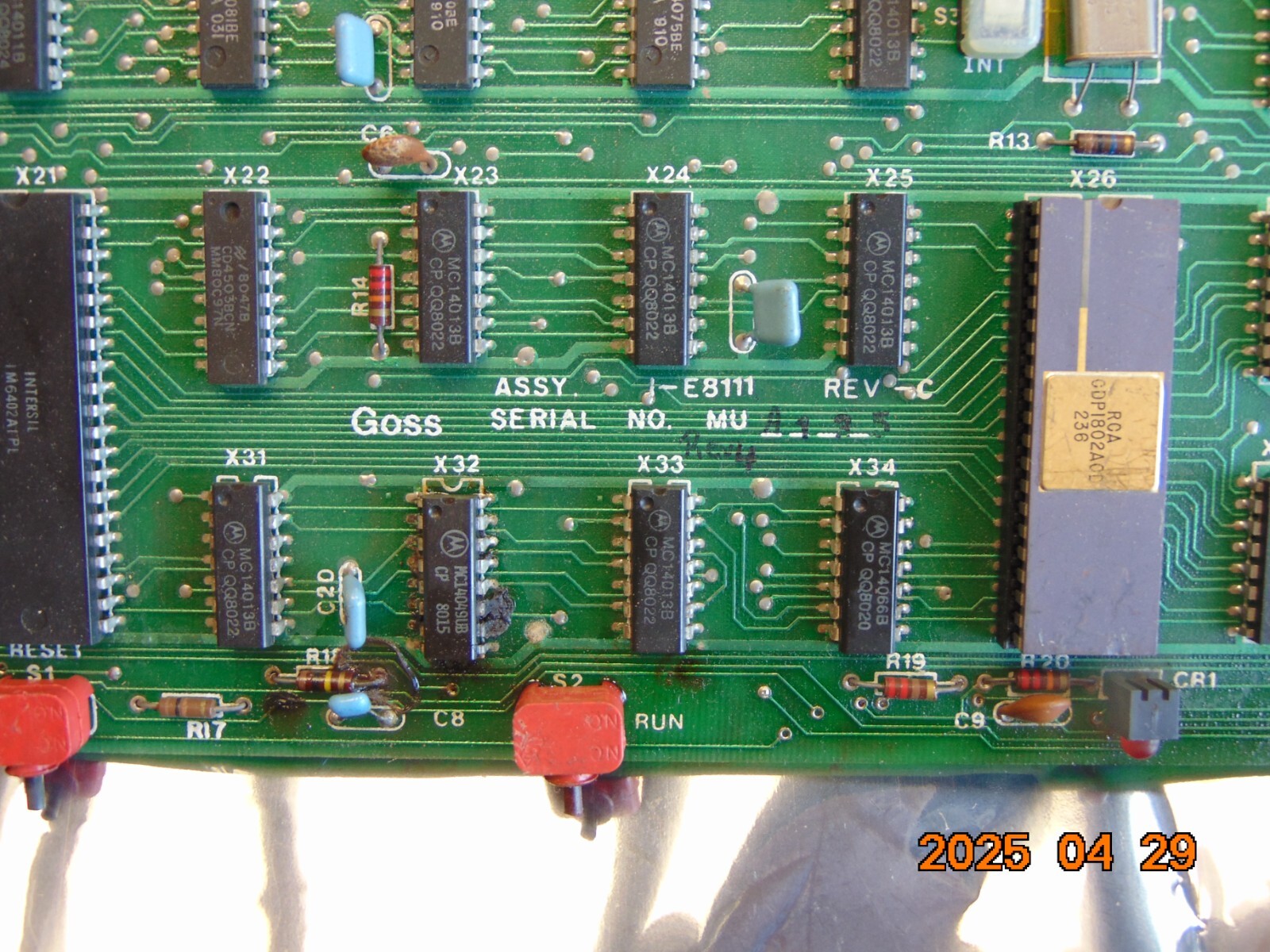 ROCKWELL GOSS E-8111 CIRCUIT BOARD see description