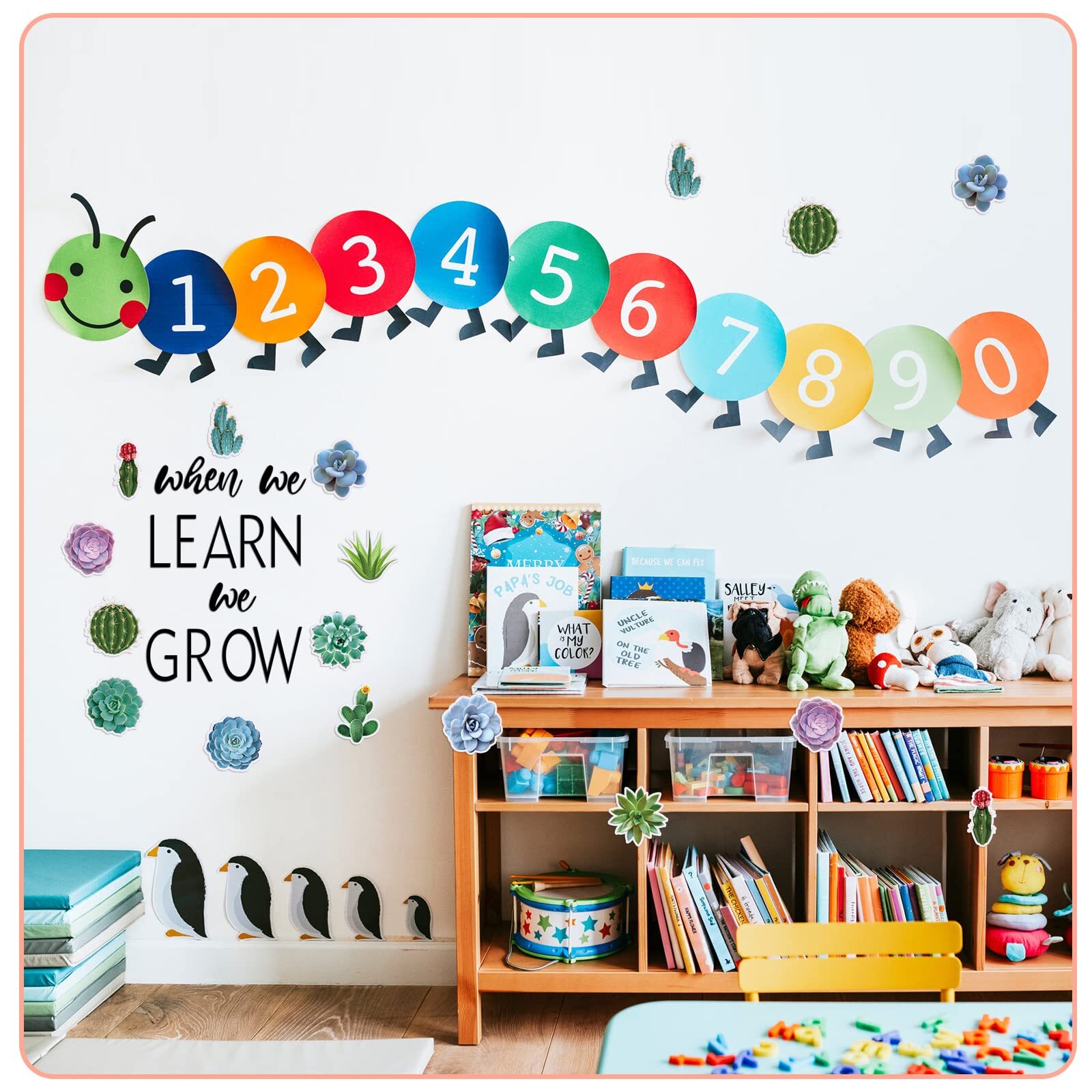 13 Succulent Cutouts for Classroom Decor Rustic Bloom Bulletin Board Set