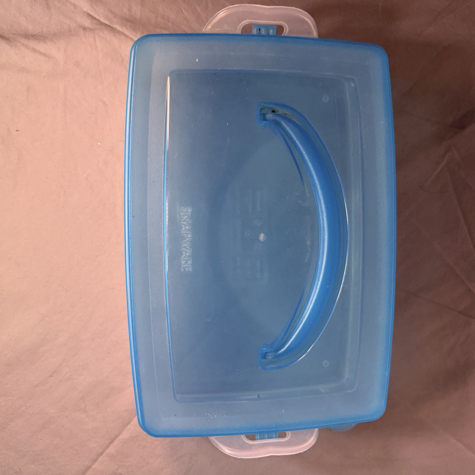 Snapware Snap 'N Stack Storage Organizer Rectangle Plastic Crafts Clear Blue
