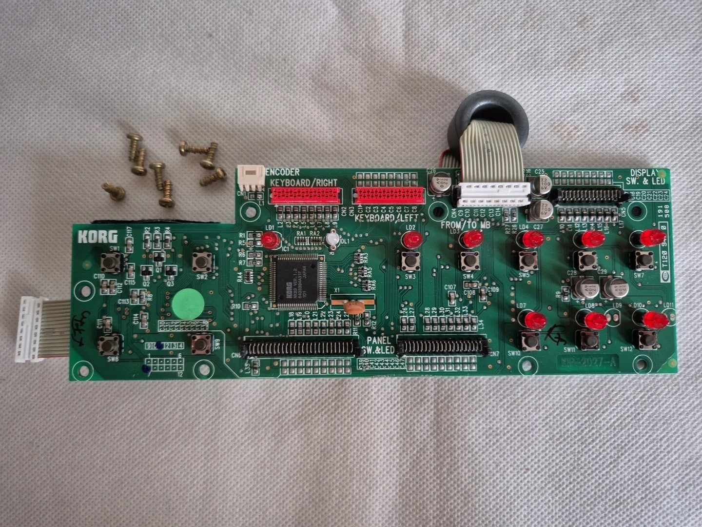 KORG PA80 Arranger Keyboard Performance/Program etc. Operation Board