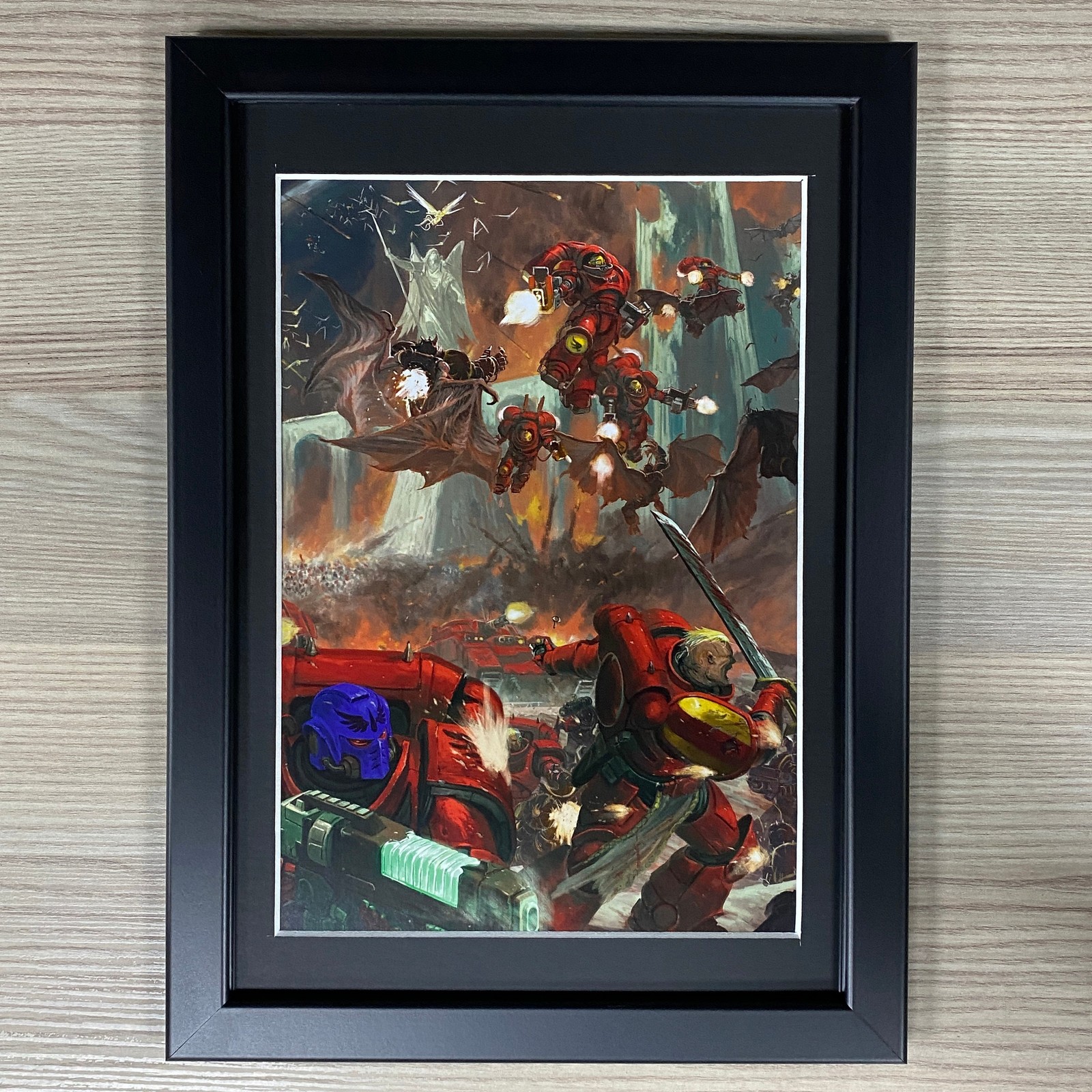 BLOOD ANGELS SPACE MARINES FRAMED ART ADEPTUS ASTARTES PRIMARIS WARHAMMER 40K