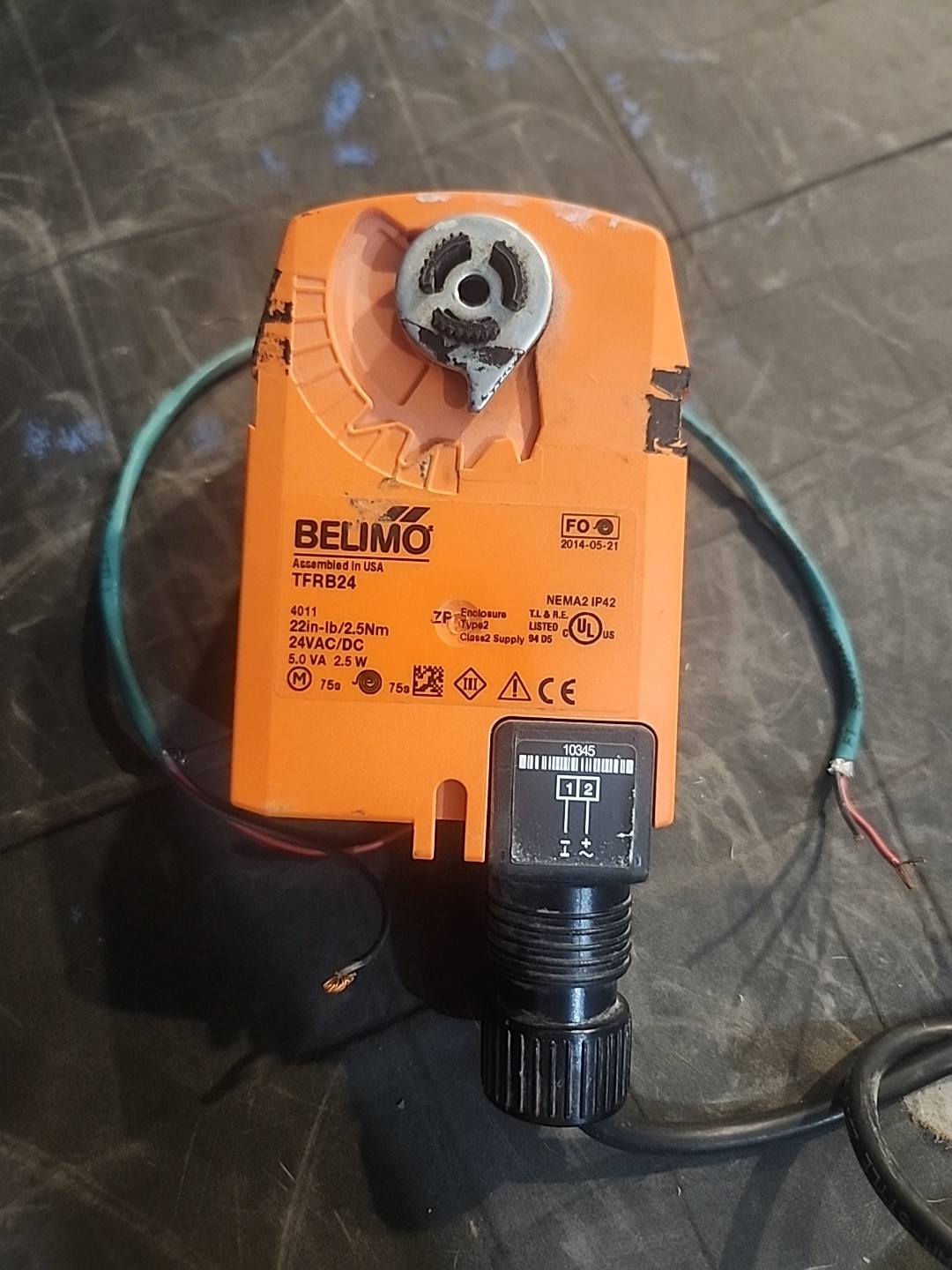 Belimo TFRB24-SR actuator.
