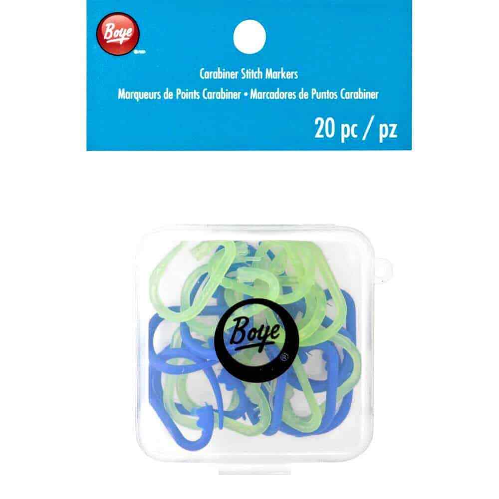 BOYE Carabiner Stitch Markers, 20pcs