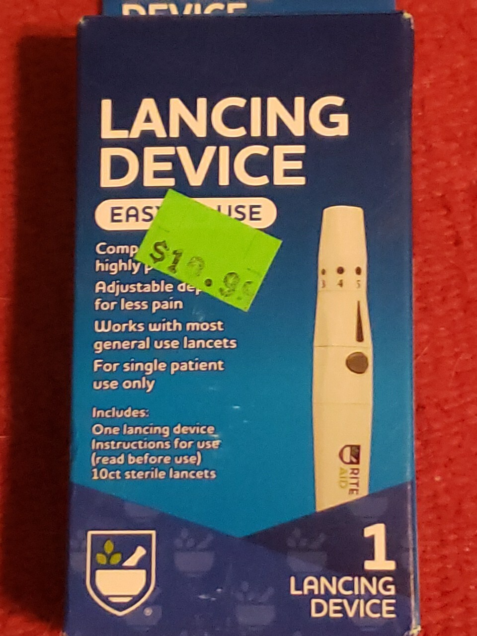 Lancing Device Works w/ Most General Use Lancets