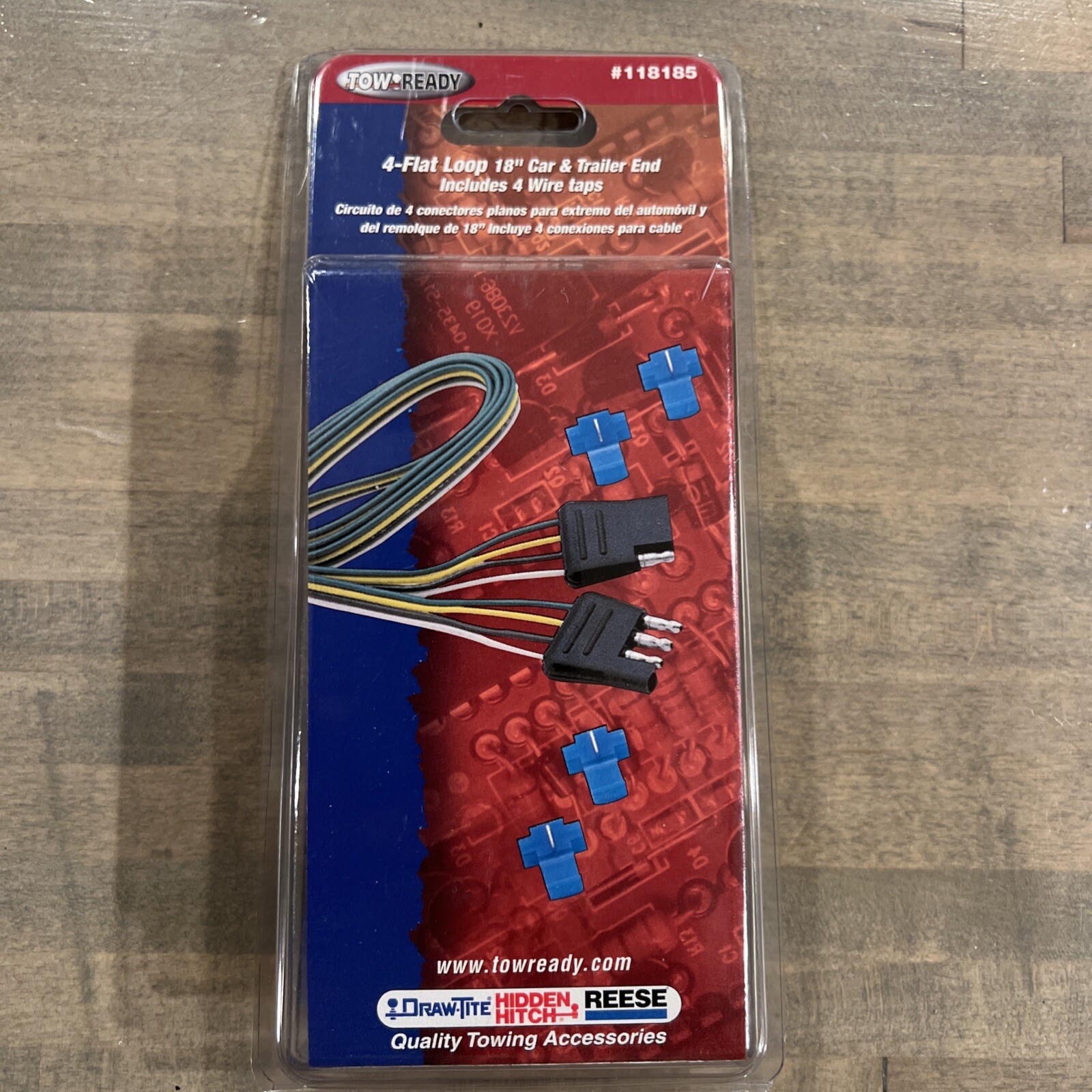 Towready 4 Flat Loop 18” Trailer End W/ 4 Taps Reese Draw-tite #118185