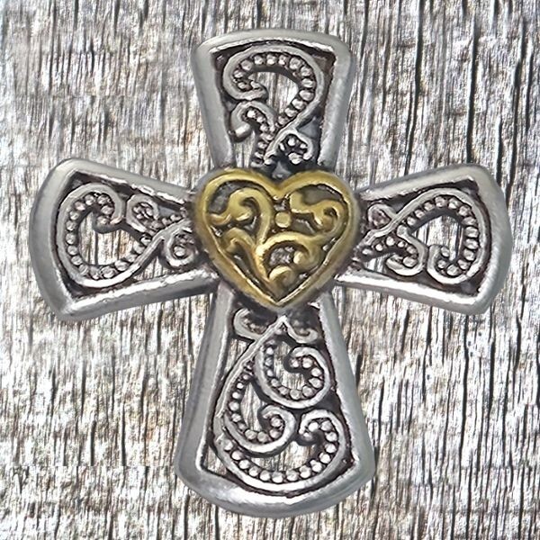 Christian Filigreed Cross Concho CON937-A