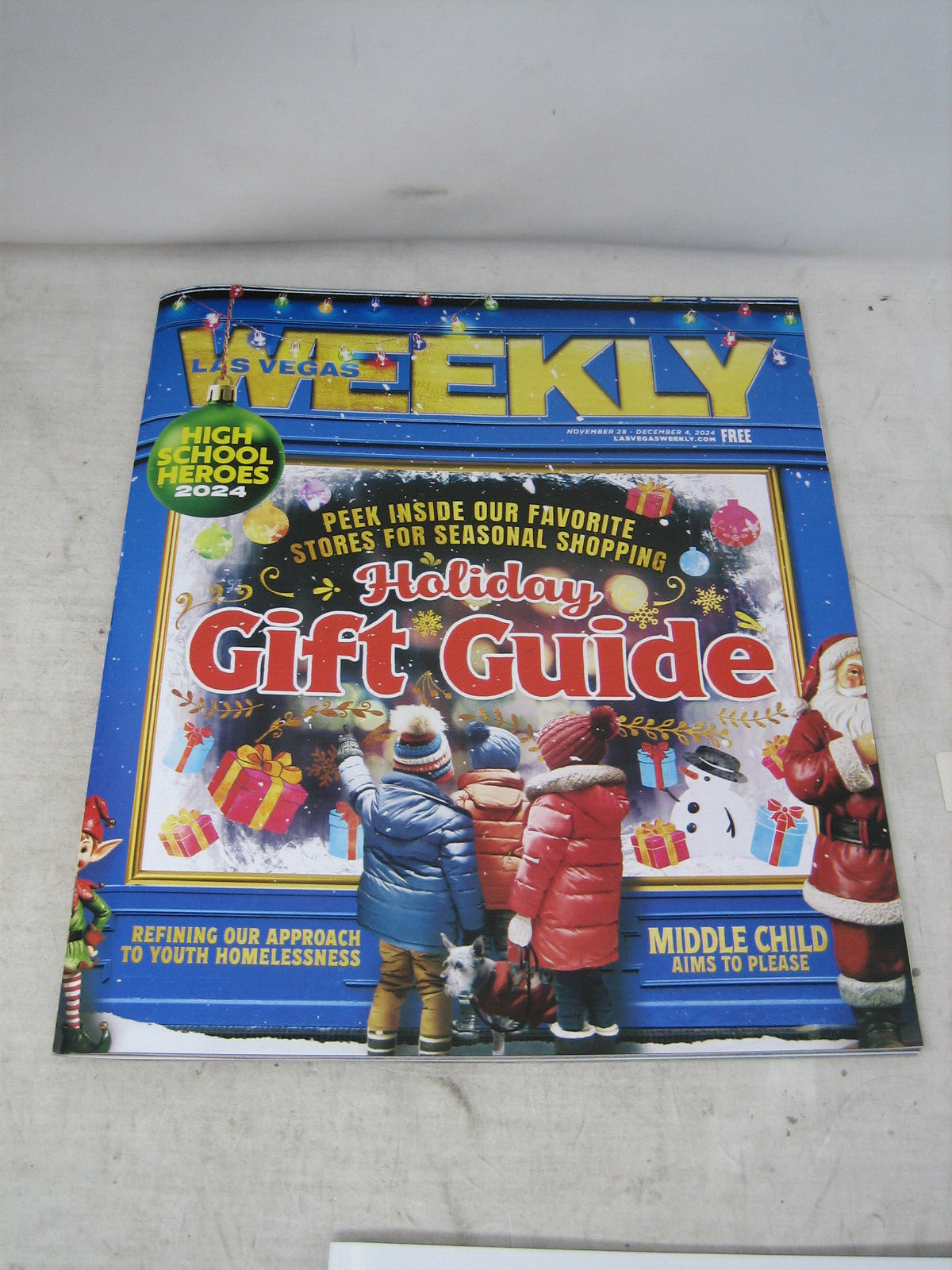 LAS VEGAS WEEKLY MAGAZINE NOV 28 - DEC 1 2024 HOLIDAY GIFT GUIDE ISSUE CHRISTMAS
