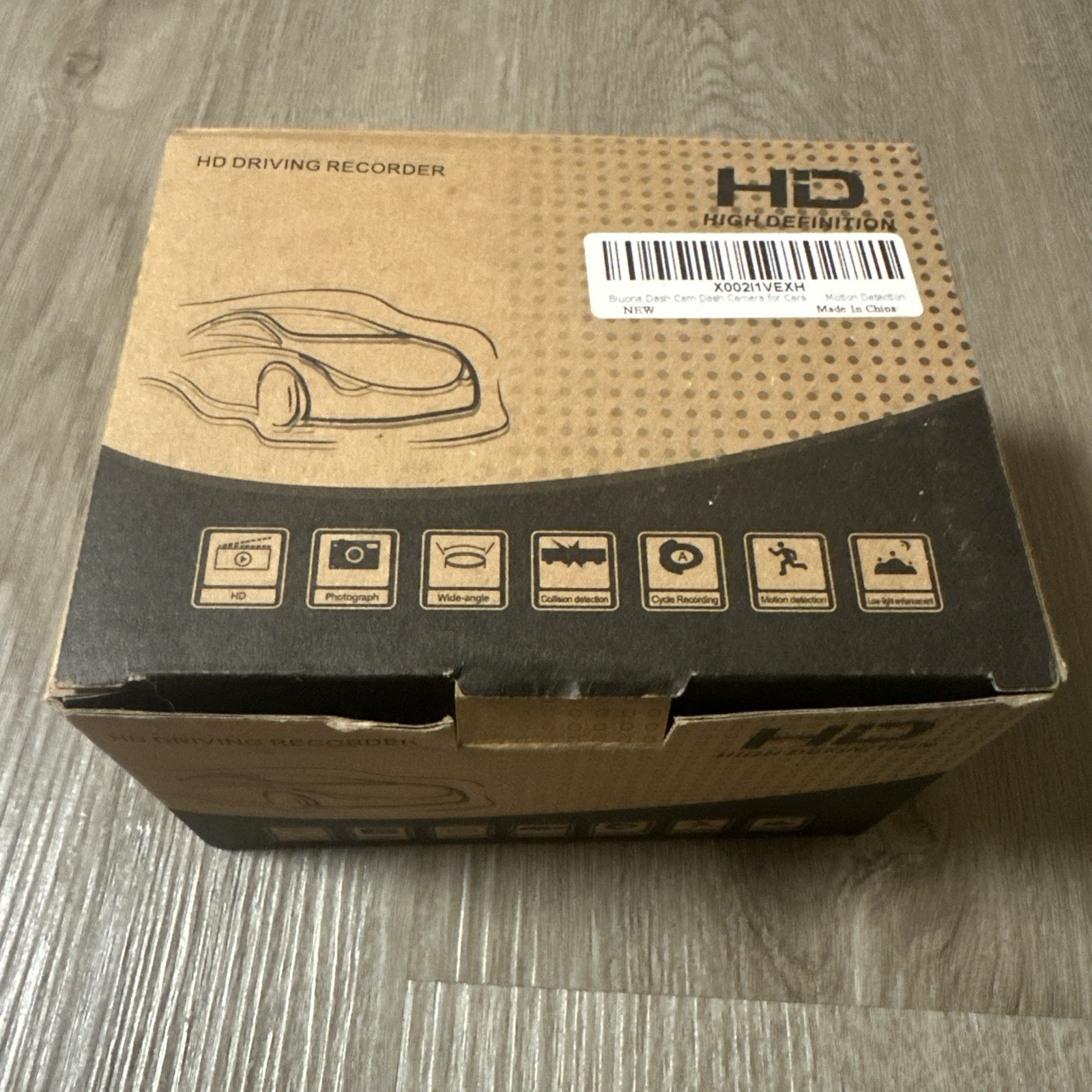 Biuone 8768 HD DRIVING RECORDER CAMERA 1080p 32gb Open Box Unused