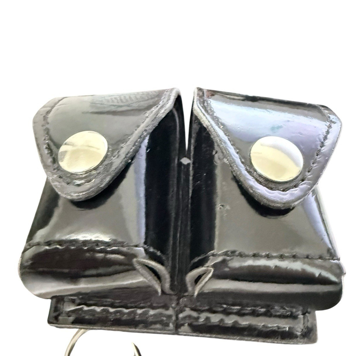 Speed Loader Case Holster For Duty Belt  Black Gloss Flaw 3" x 4" s 2.5"
