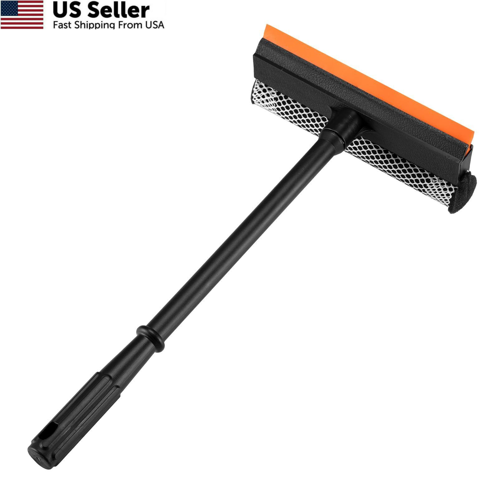 2 in1 Window Squeegee for Car, Cleaner with 16inch 16 inches, Black