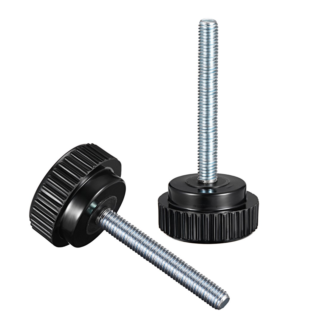 M8 x 60mm Male Thread Knurled Locking Knobs 6pcs
