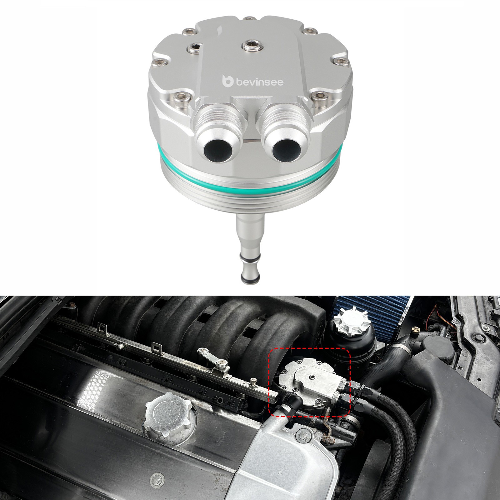 BEVINSEE ENGINES OIL FILTER CAP FOR OIL COOLER FOR BMW E46 E36 E39 M52 M54 M56