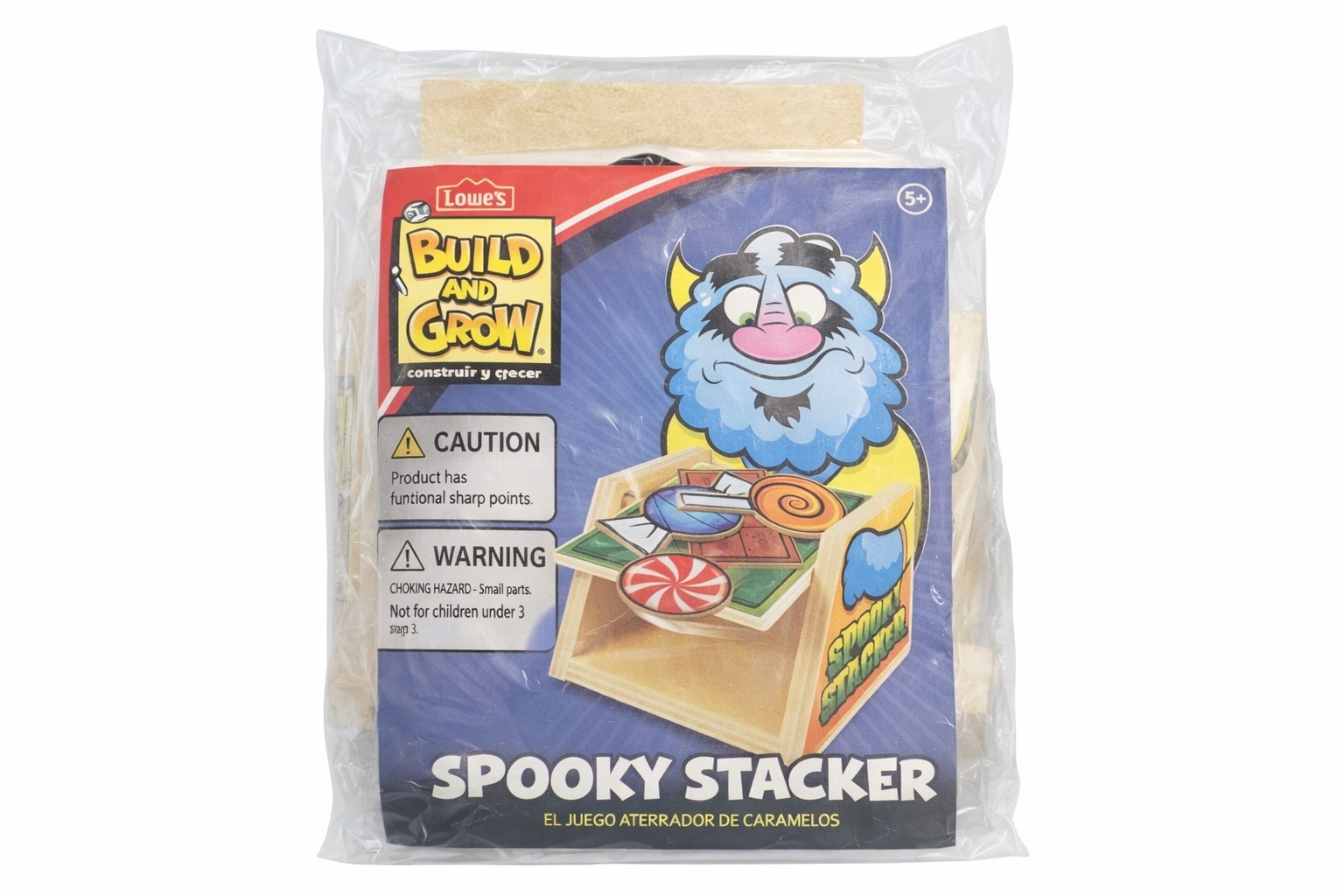 Lowe’s Build & Grow Spooky Stacker Wooden Game Kit Sealed – Bag Tear