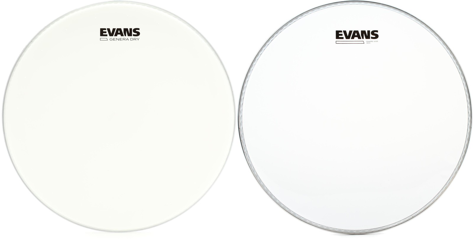 Evans Genera Dry Snare Drumhead - 14 inches + Evans S13H30 Value Bundle