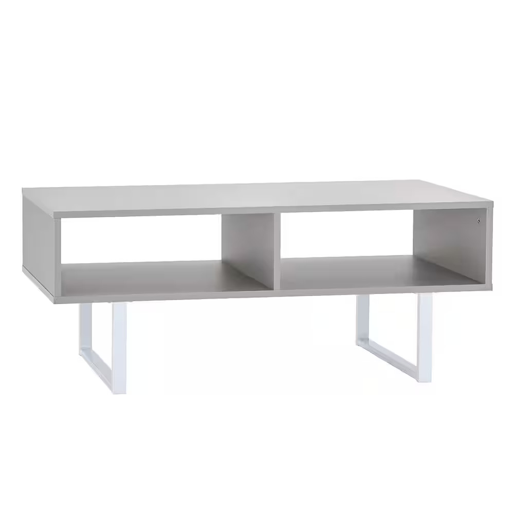 Mixed Material Storage Furniture 39.45 In. L X 15.8 In. D Smoky Taupe Rectangle