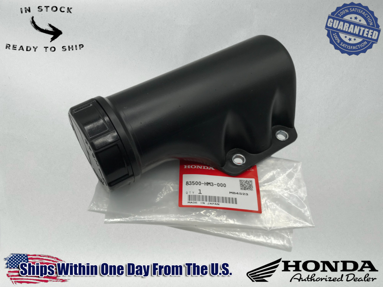 Honda OEM TOOL BOX TUBE WITH CAP 93-06 TRX300EX / 99-02 TRX400EX 83500-HM3-000