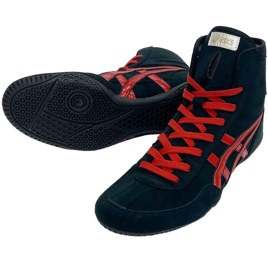 ASICS Wrestling Boxing Shoes EX-EO (Successor to TWR900) Black x Red x Black