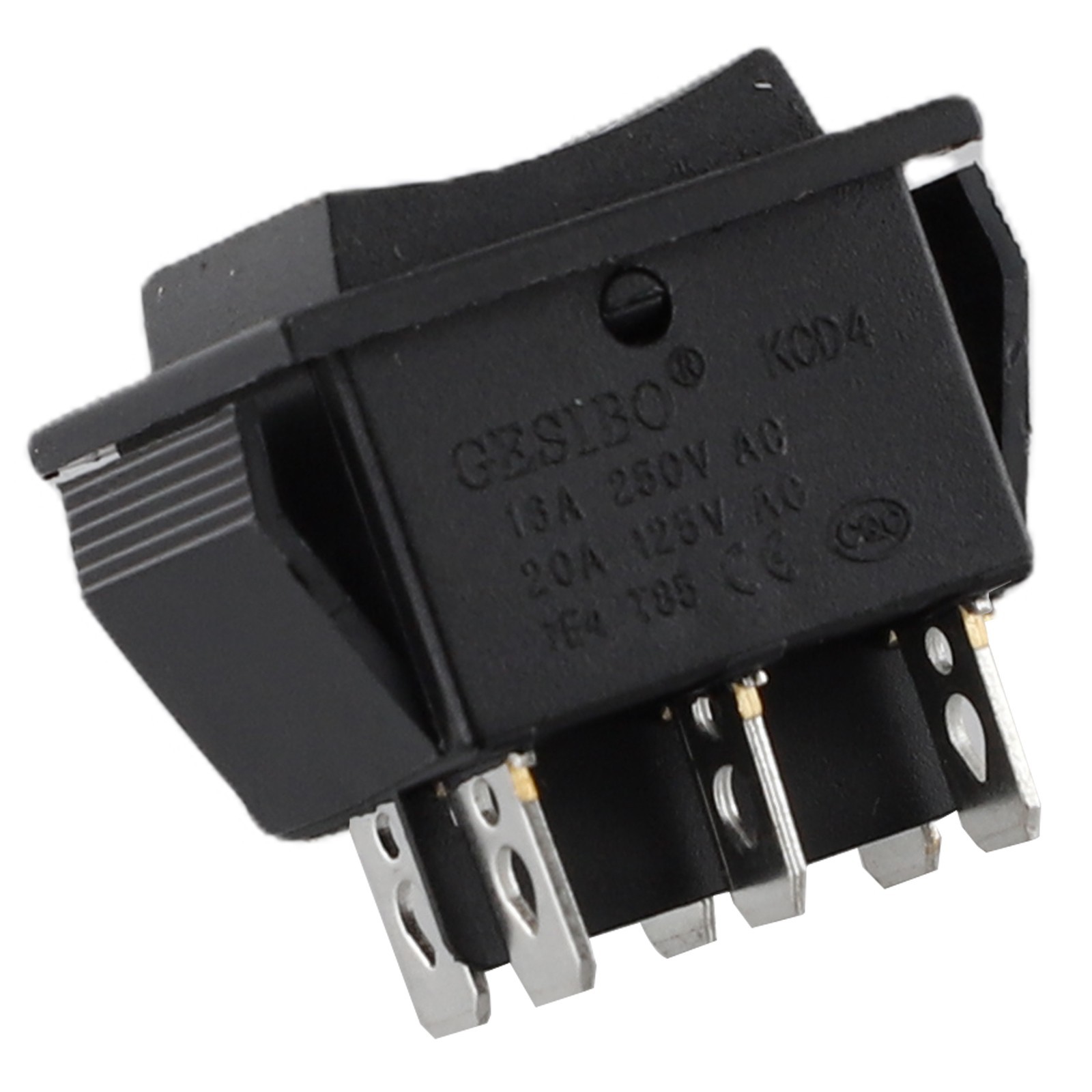2-Pack,6 PIN DPDT Double-Pole-Double Throw 20 Amp Momentary Rocker Switch New