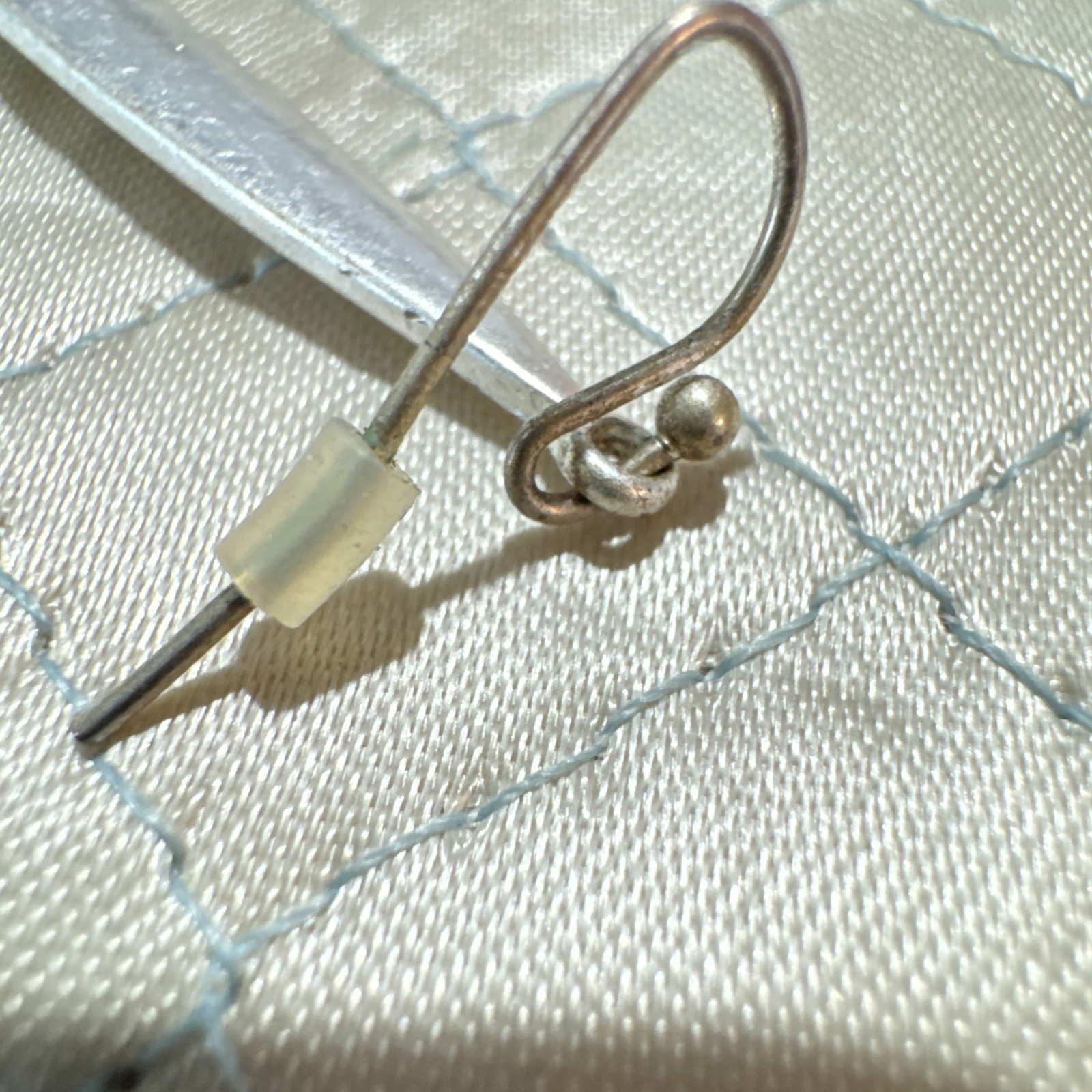 Vintage Silver Toned Dangle Earrings Pierced