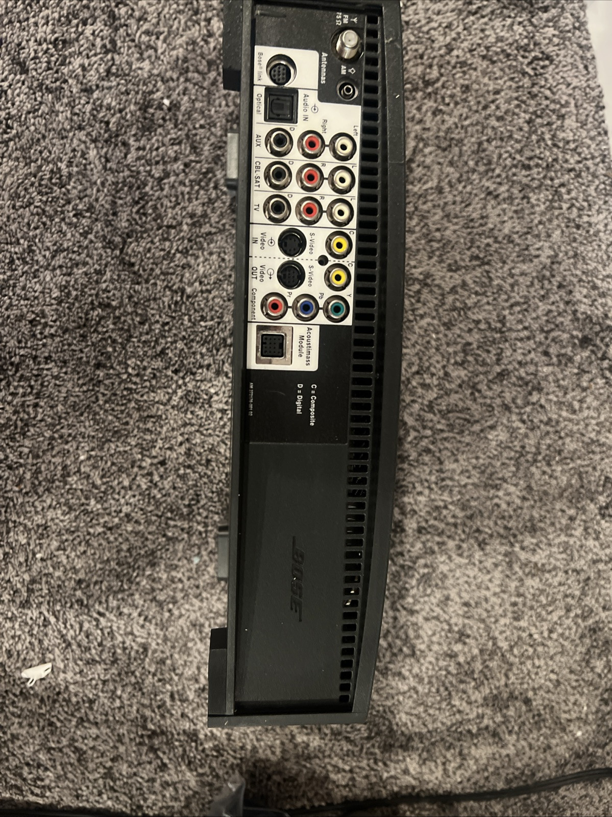Bose Model AV 3 2 1 Media Center Console only Series 1 & REMOTE CABLES