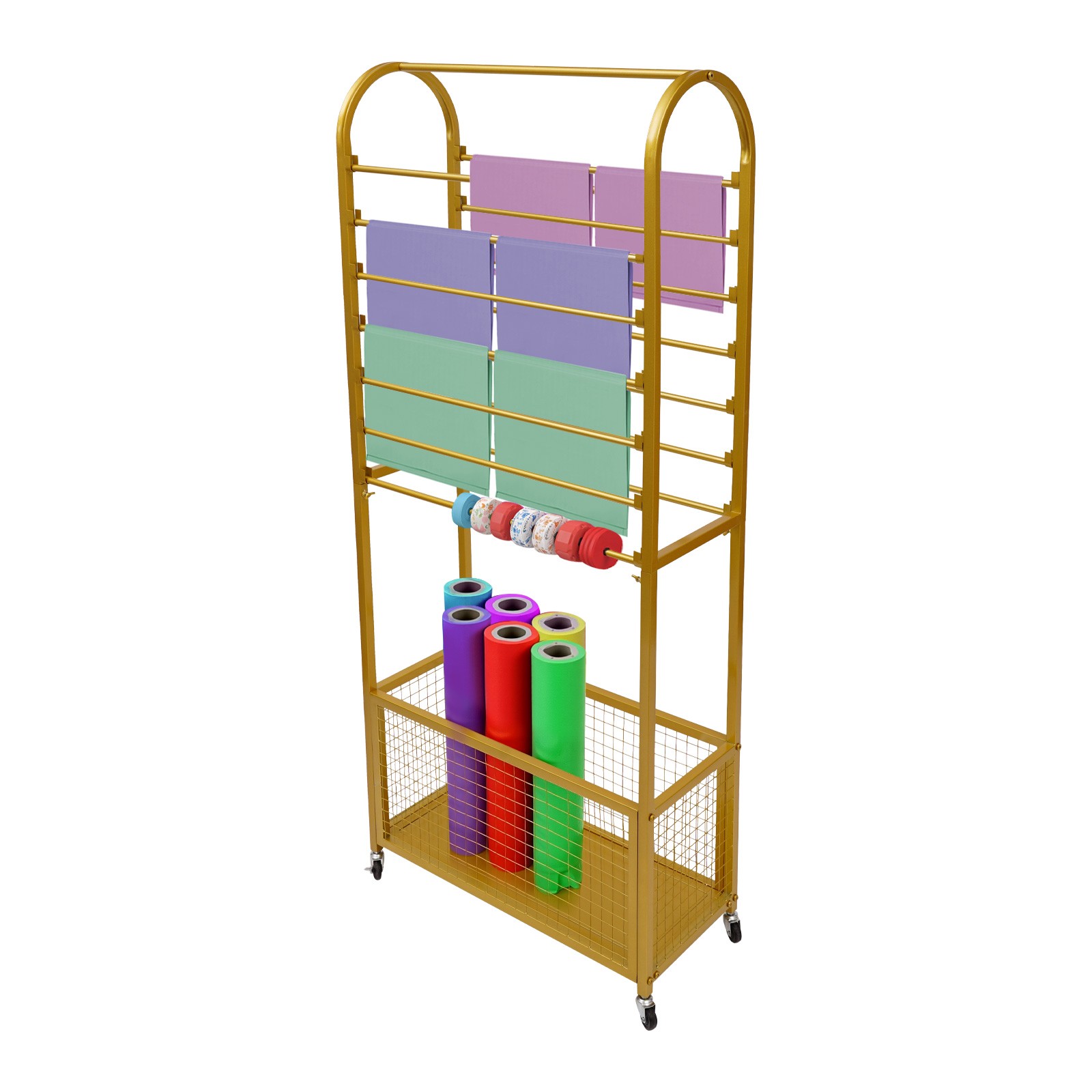 Flower Wrapping Paper Storage Stand Holder Organizer Rack Ribbon Display Stand
