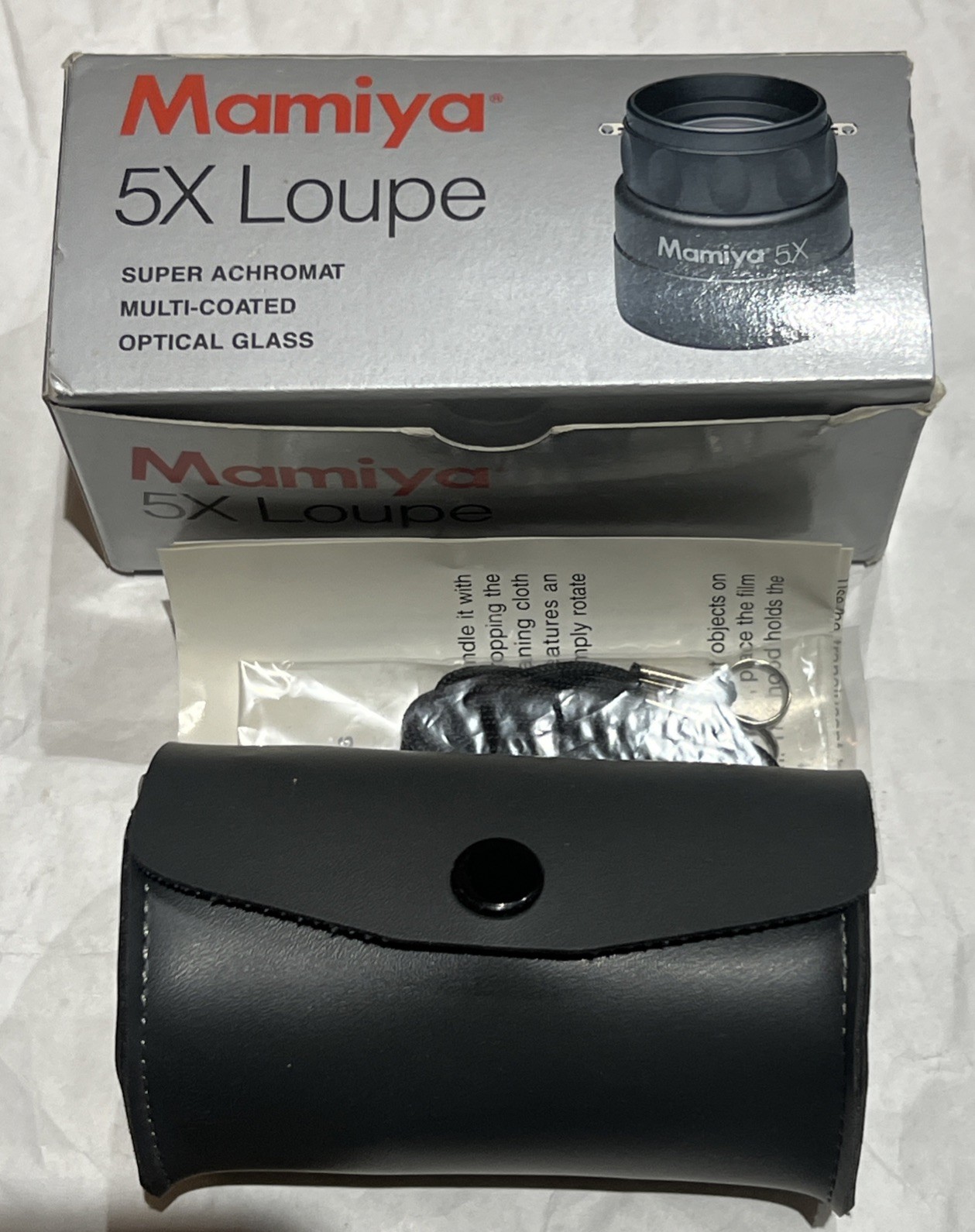 MAMIYA 5X Multi-Coated Super Achromat Magnifier Loupe Optical Glass mint