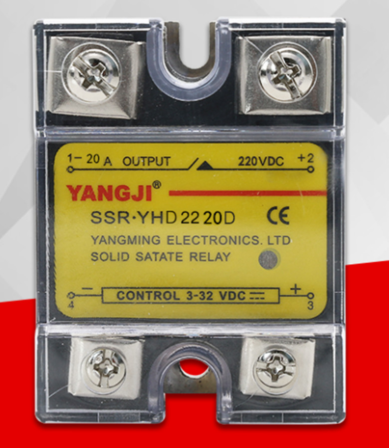 Solid State Relay  DC Controlled DC  Single-phase SSR YHD2220D 20A 220VDC