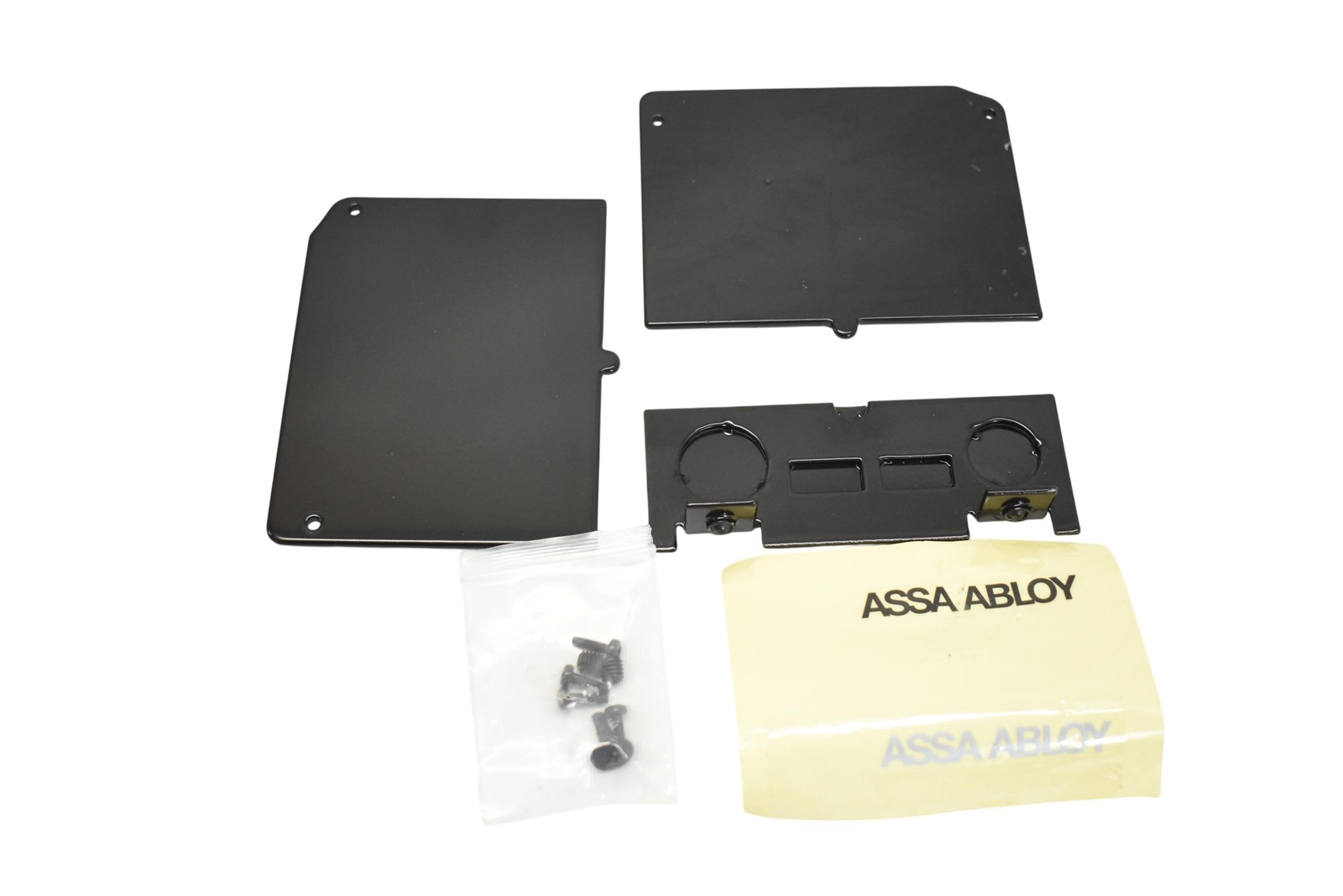ASSA ABLOY 1009450BK SW200 End Plate Kit NEW STYLE Chamfer Cover Black Besam