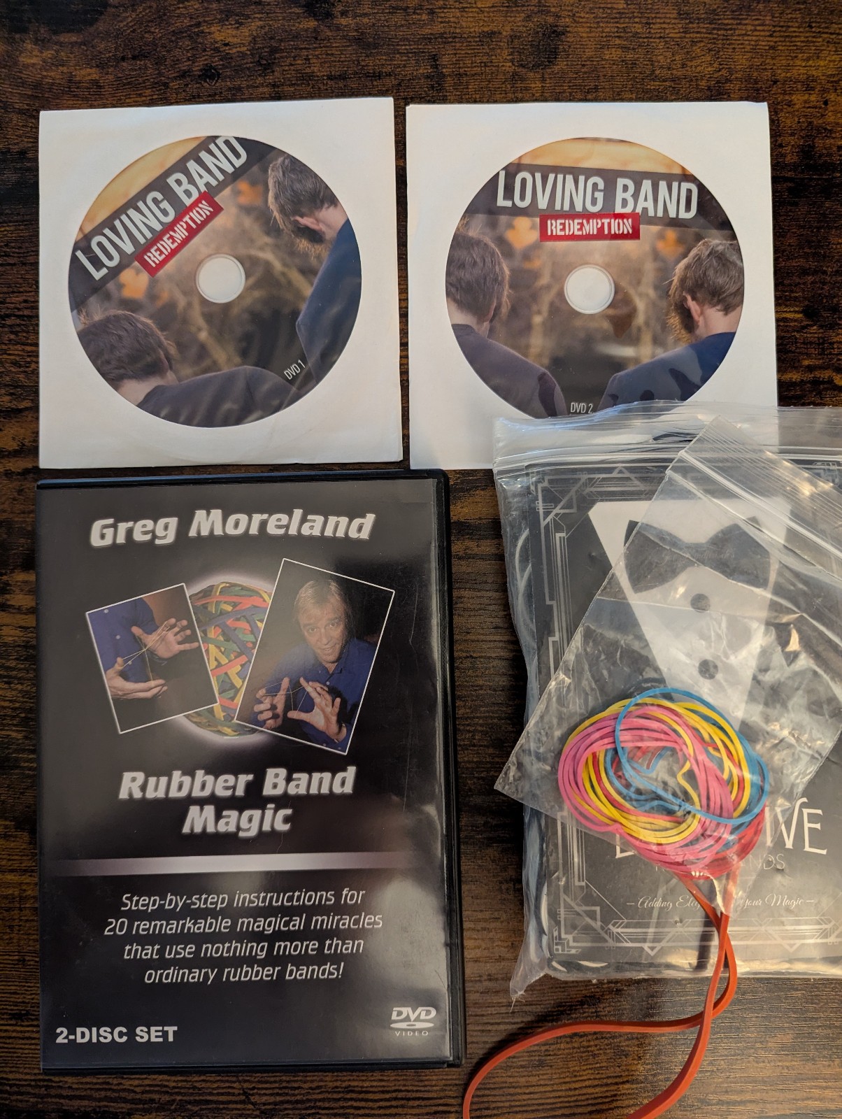 Rubber Band Magic Set, DVDs and Professional Rubber Bands