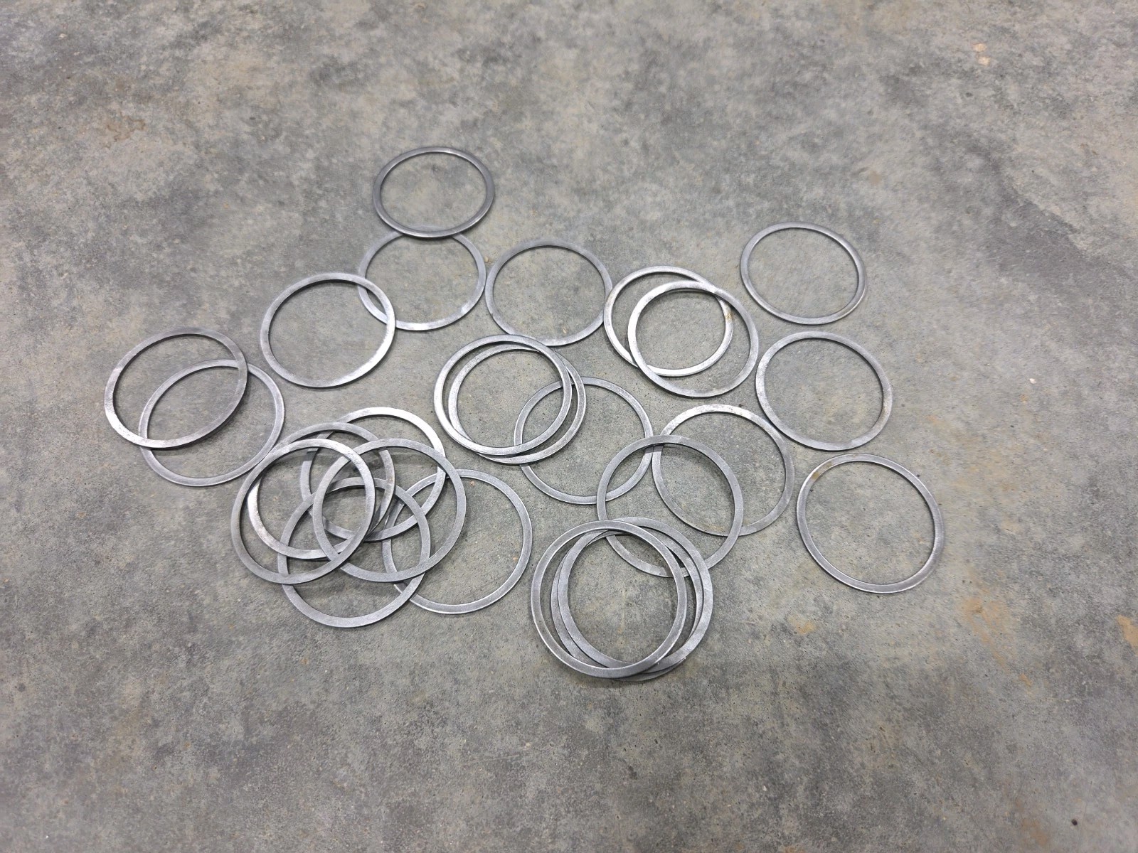 Pack of 25 Precision Bushing Shim Spacer 1.565 x 1.365 x .045