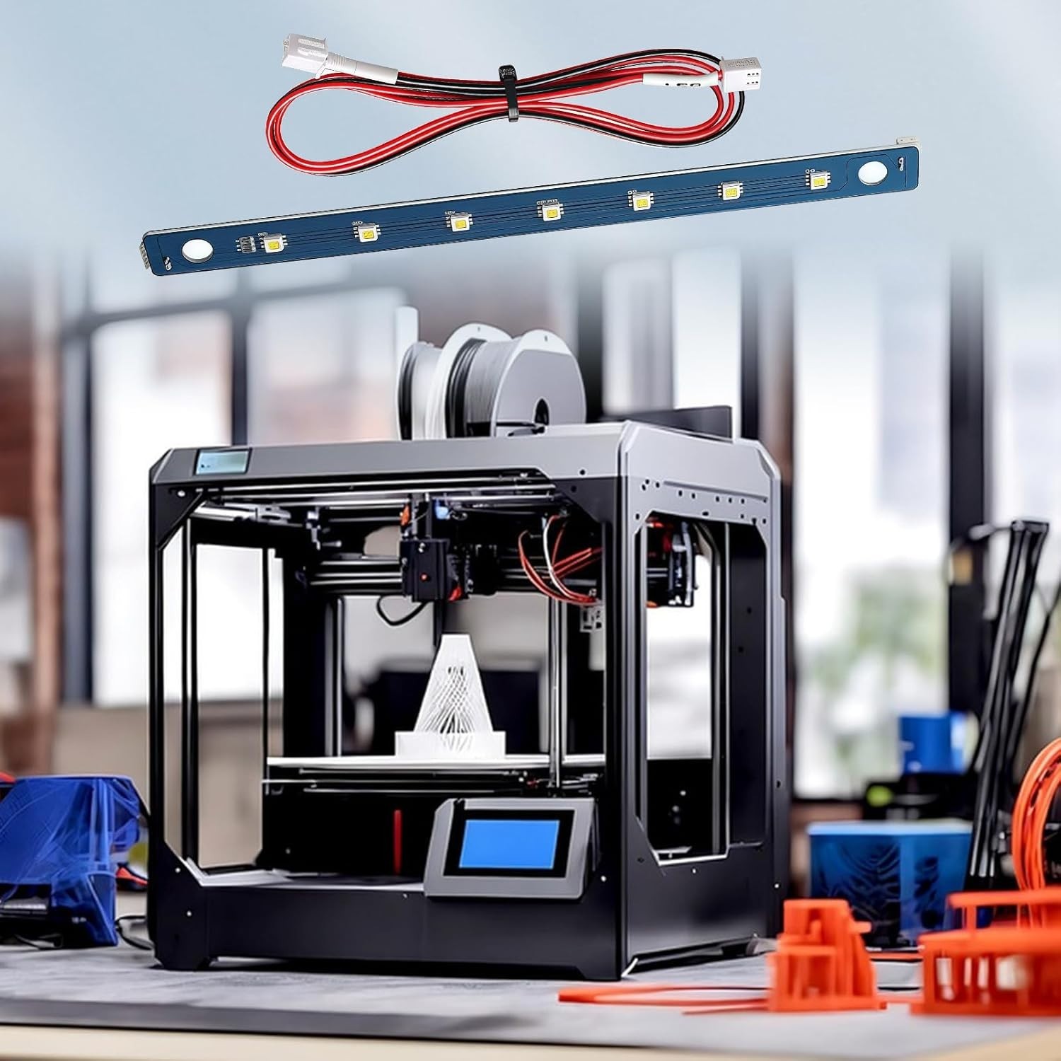 24V LED Light Board Replacement with Flashforge Adventurer 5M/5M Pro, 3D Printer