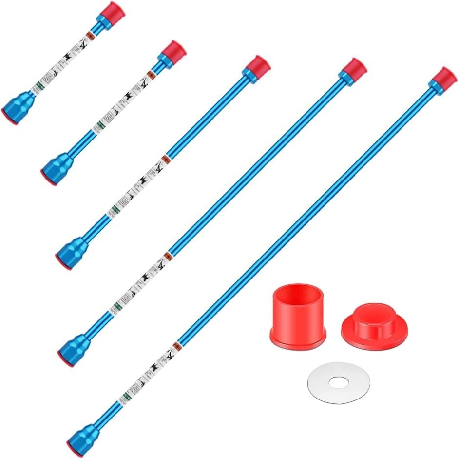 5PCS Airless Paint Sprayer Gun Extension Poles Tip Wand Set for Spray Gun