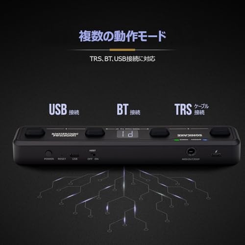 Sonicake Pocket Control MIDI Controller Transparent Black From Japan