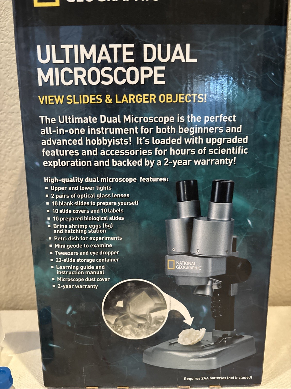 Ultimate Dual Microscope by National Geographic™ STEM Great Condition See Note